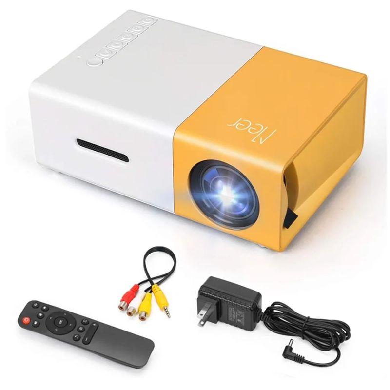 GENERICO - Mini proyector LED-USB Video Beam 600 Lumens Yg300