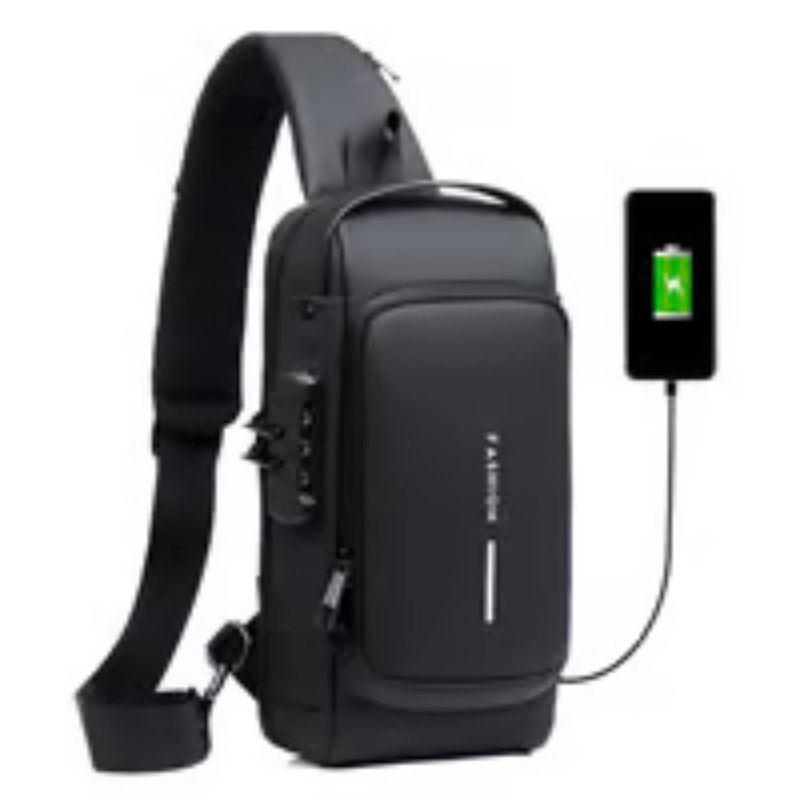 GENERICO - Bolso Manos Libres Tipo Pechero Para Hombre Con Clave.