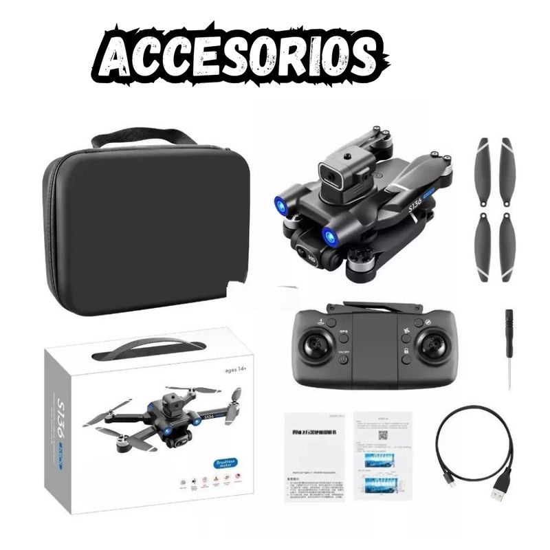 GENERICO - Drone Gps 2cámaras D31 Wifi Hd Ajuste Eléctrico 2 Baterias