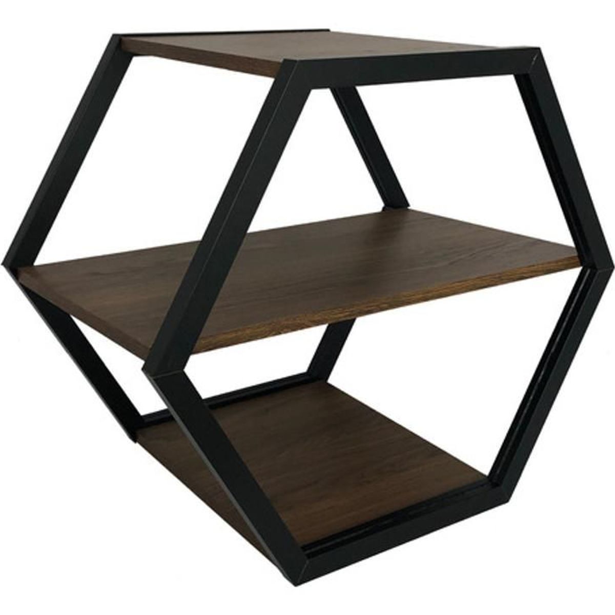 DIMATEX LEON - Mesa Auxiliar Hexagonal Sala Decorativa Moderna Refbilbao