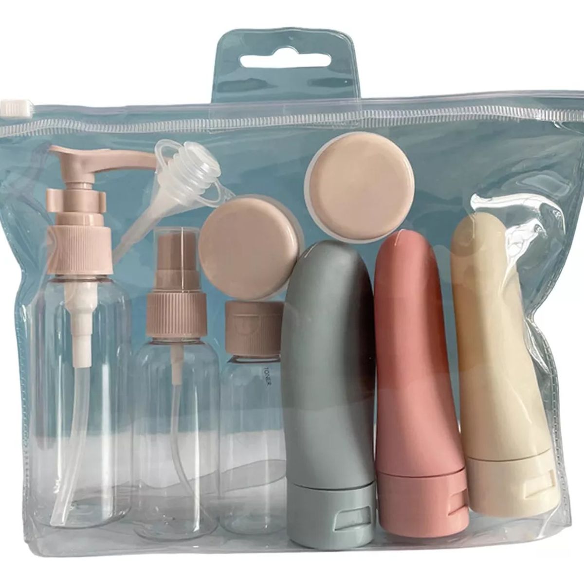 GENERICO - Set De Botellas Envase Cremas Shampoo Spray Viaje Portatiles