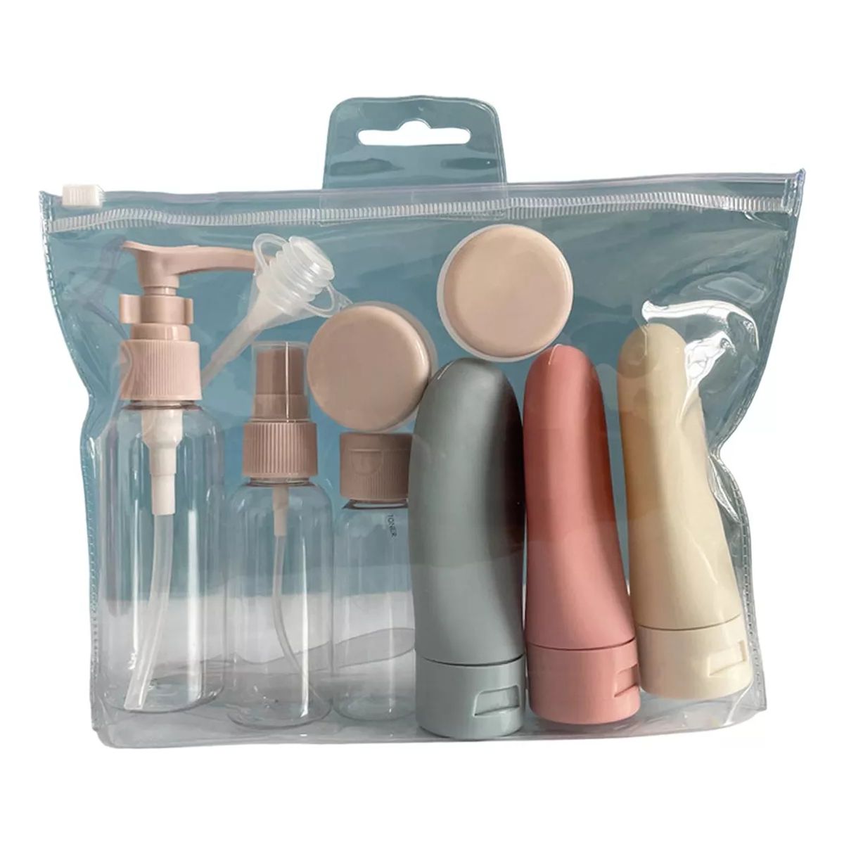 GENERICO - Set De Botellas Envase Cremas Shampoo Spray Viaje Portatiles