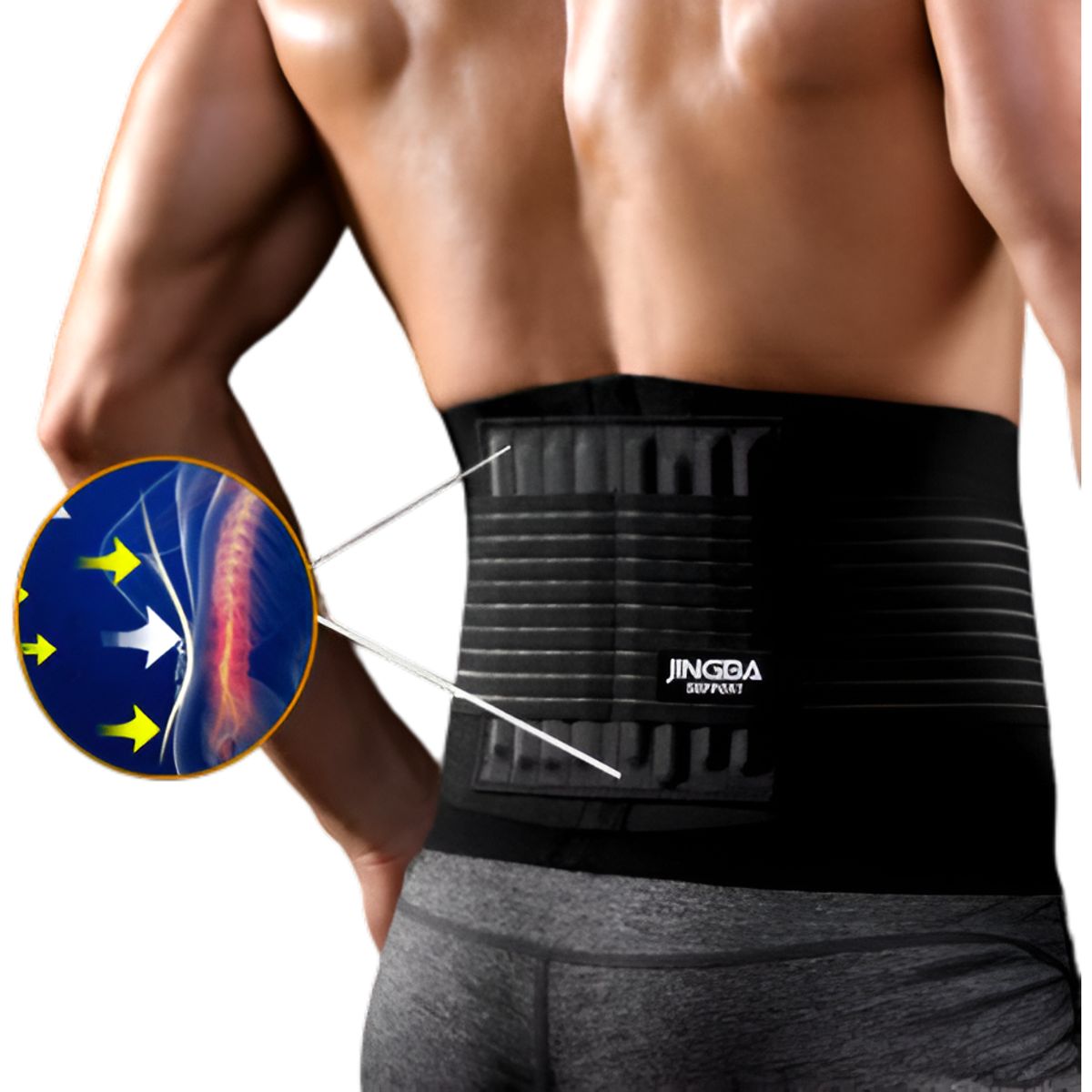 GENERICO - Faja Soporte Cintura Espalda