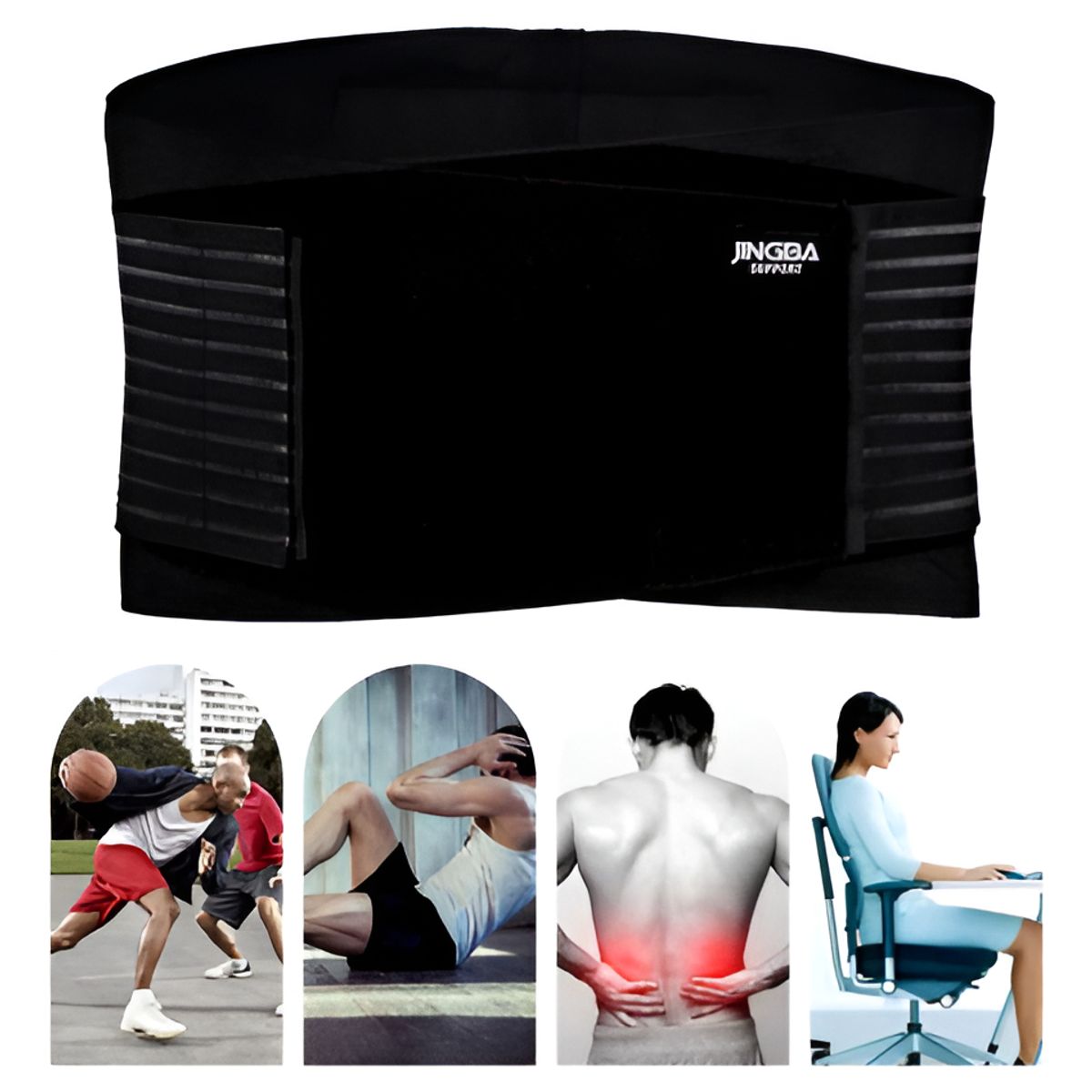 GENERICO - Faja Soporte Cintura Espalda