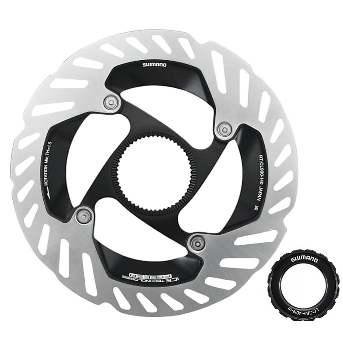 SHIMANO - Disco Rotor Shimano Cl900 140mm Freno Center Lock
