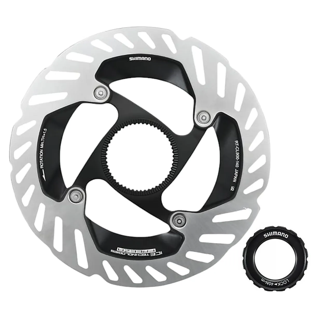 SHIMANO - Disco Rotor Shimano Cl900 140mm Freno Center Lock