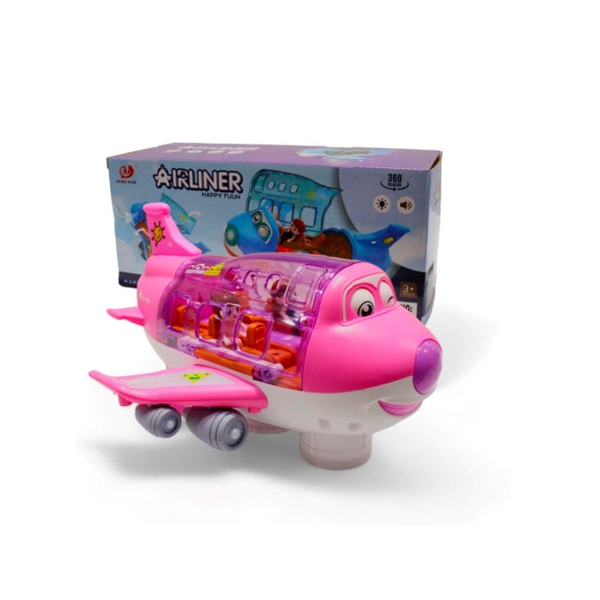 GENERICO - Avión Niñas Juguete Con Luz Y Sonido Vehículo Gira 8811-18