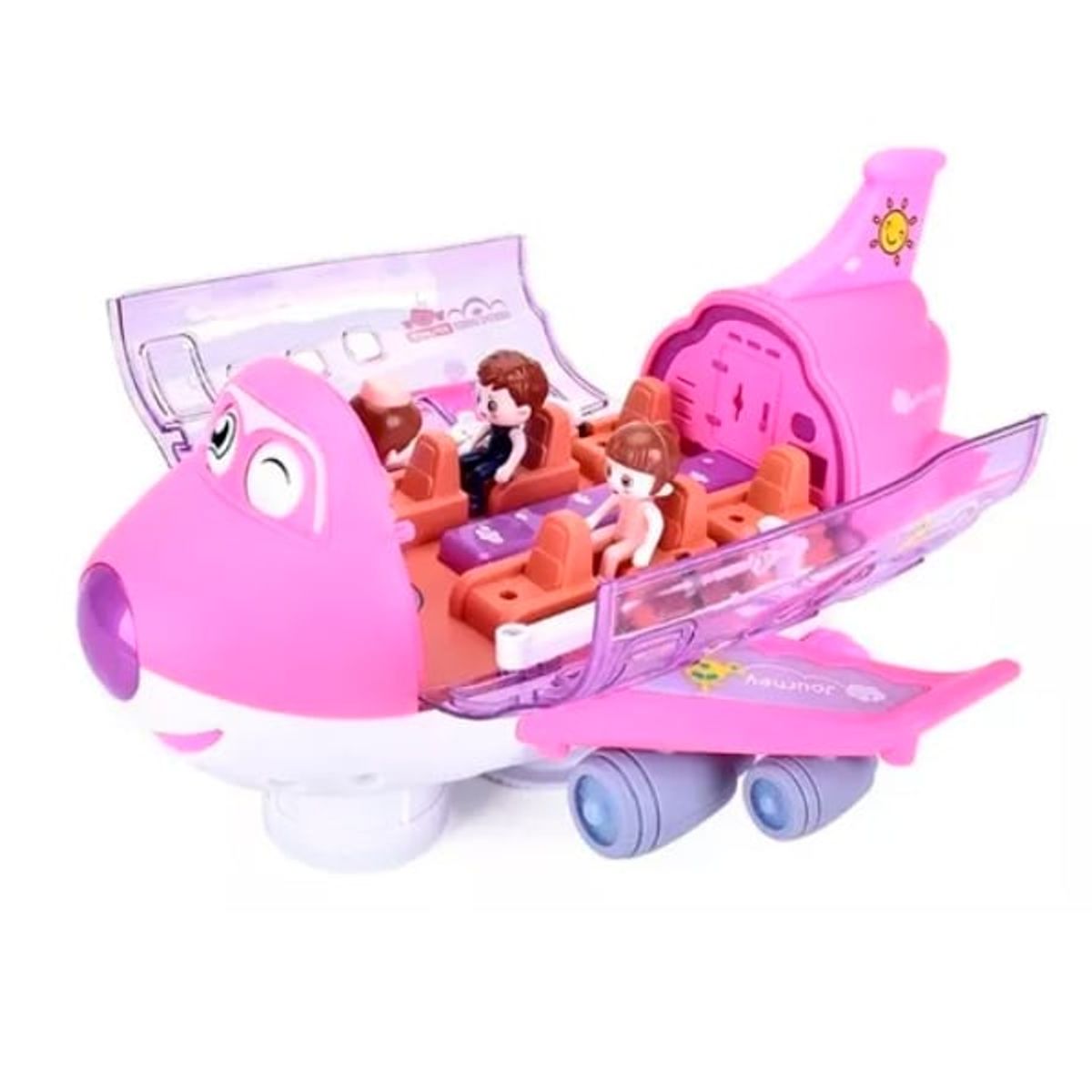GENERICO - Avión Niñas Juguete Con Luz Y Sonido Vehículo Gira 8811-18
