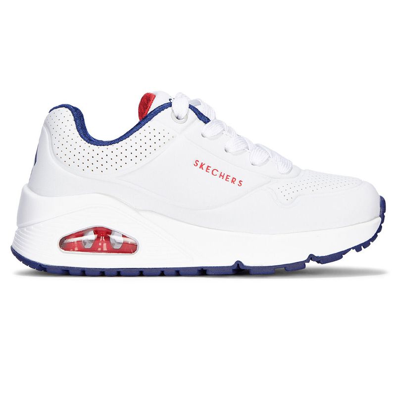 SKECHERS - Tenis Niño Skechers Uno Stand On Air - Blanco-Rojo