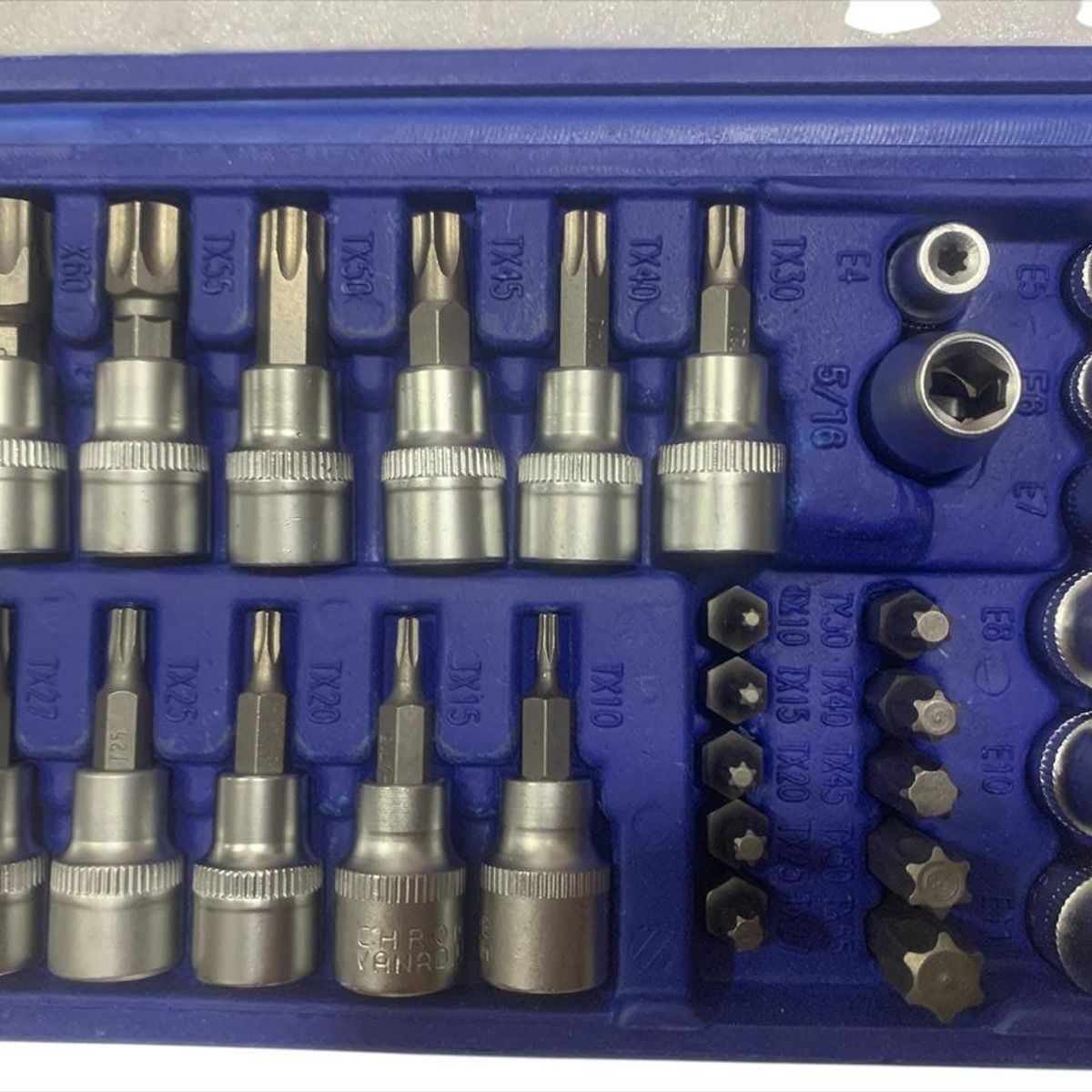 COPAPEL - Juego De Copas Torx 34 piezas 1/4" y 3/8"