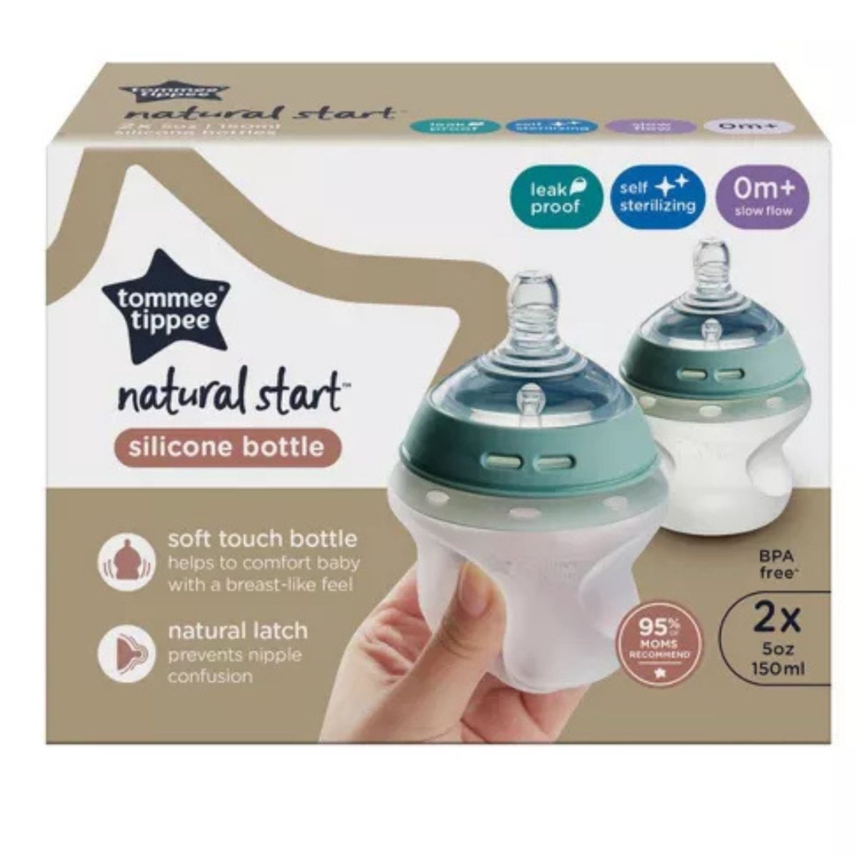 TOMMEE TIPPEE - Teteros Tommee Tippee 5 Oz Pack 2