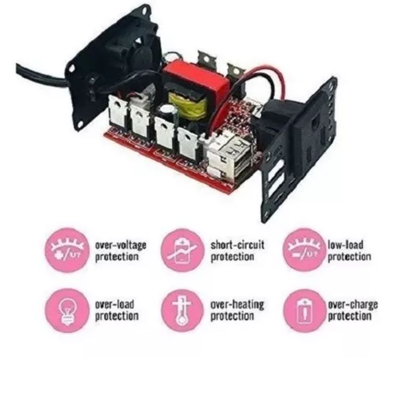 GENERICO - Inversor De Corriente Para Carros Foval 150w
