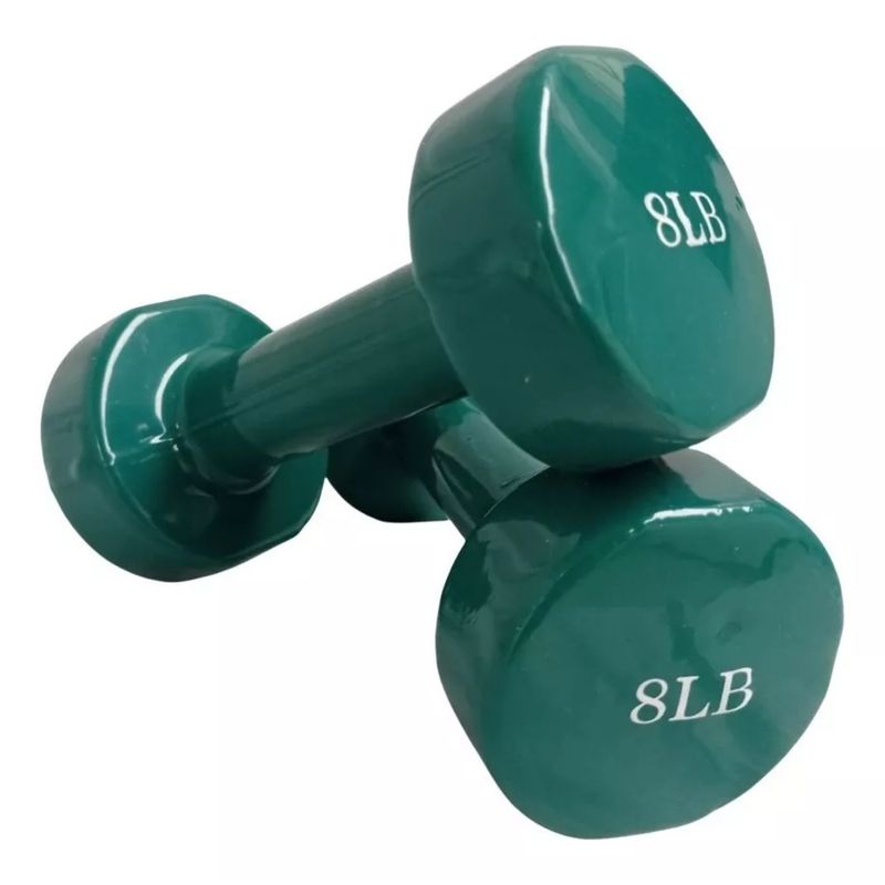 SPORTFITNESS - Par Pesa Mancuerna Vinilo 8 Lb Verde Sportfitness