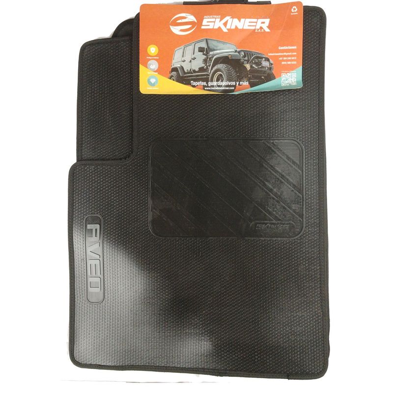 GENERICO - Tapetes para Chevrolet Aveo de 3 Piezas Caucho Sintético