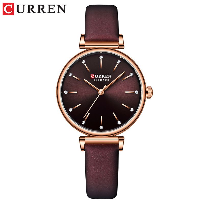 CURREN - Reloj Curren 9081 Para Mujer  Analogo Elegante de cuero