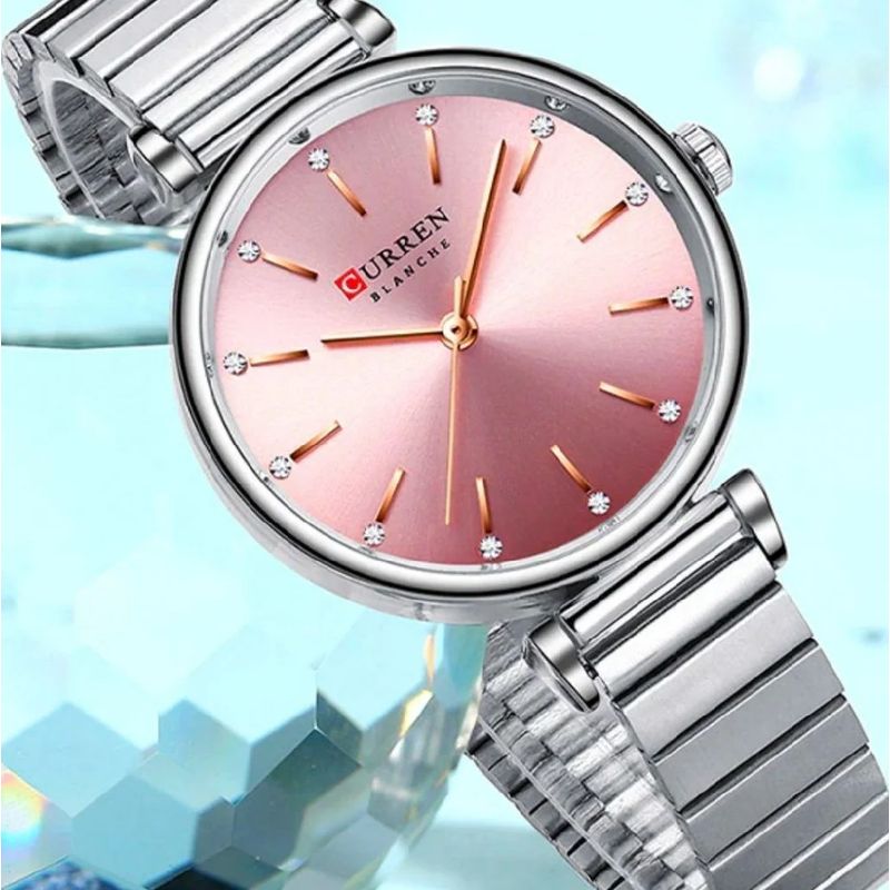 CURREN - Reloj Curren 9081 Para Mujer  Analogo Elegante de Acero