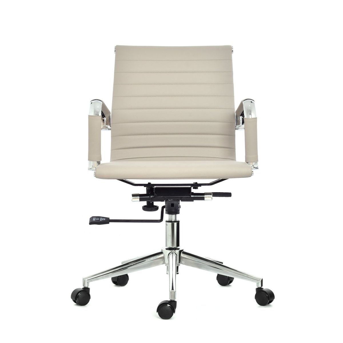 BONNO - Silla De Escritorio Boss Taupe Espaldar Medio Bonno