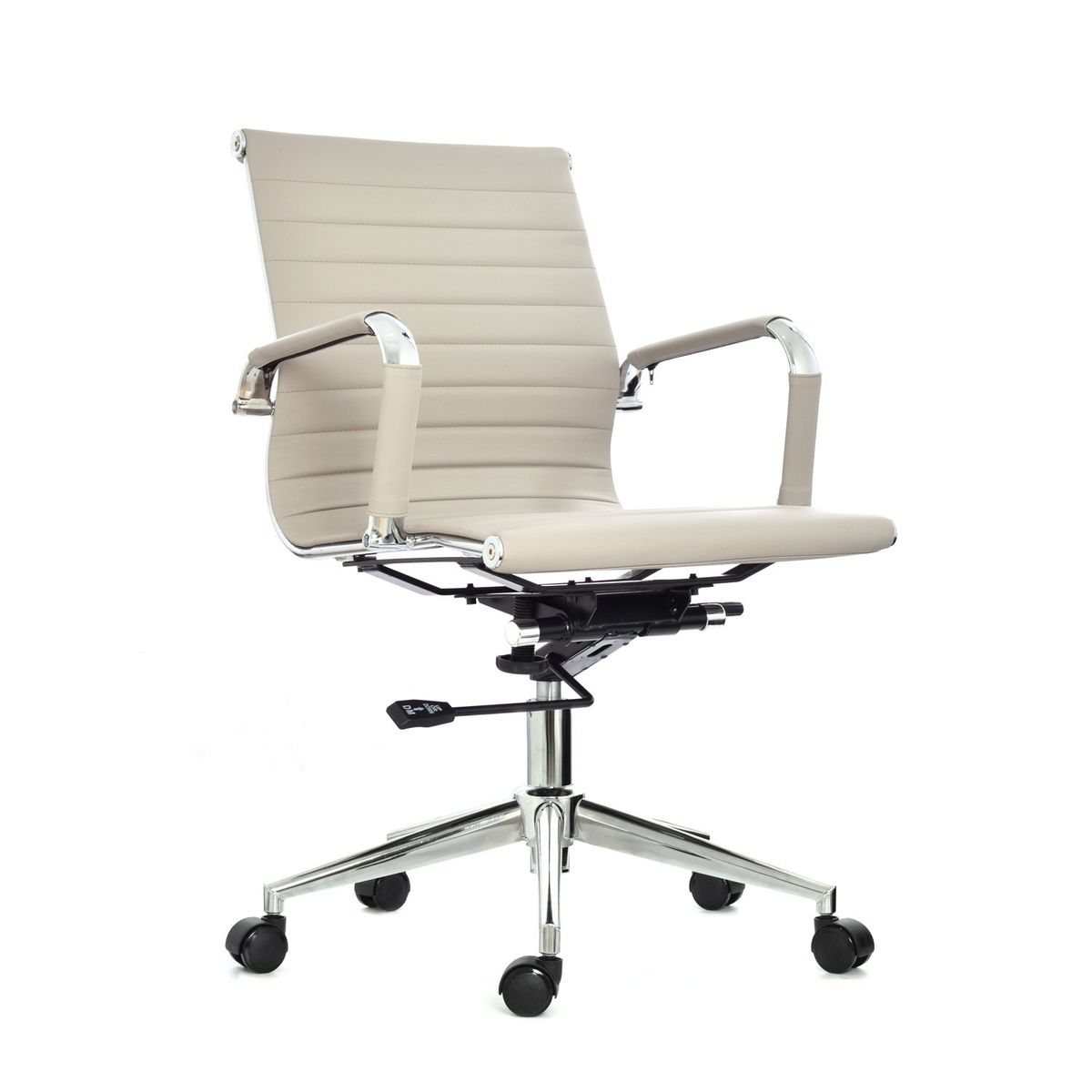 BONNO - Silla De Escritorio Boss Taupe Espaldar Medio Bonno