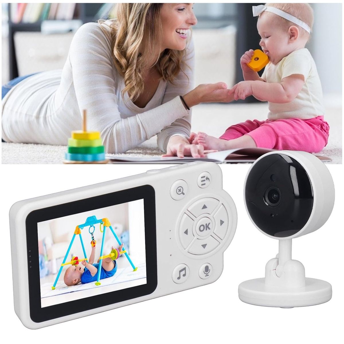 ONE PIXEL - Monitor Cámara Bebé Inalámbrico Con Microfono Altavoz WIFI