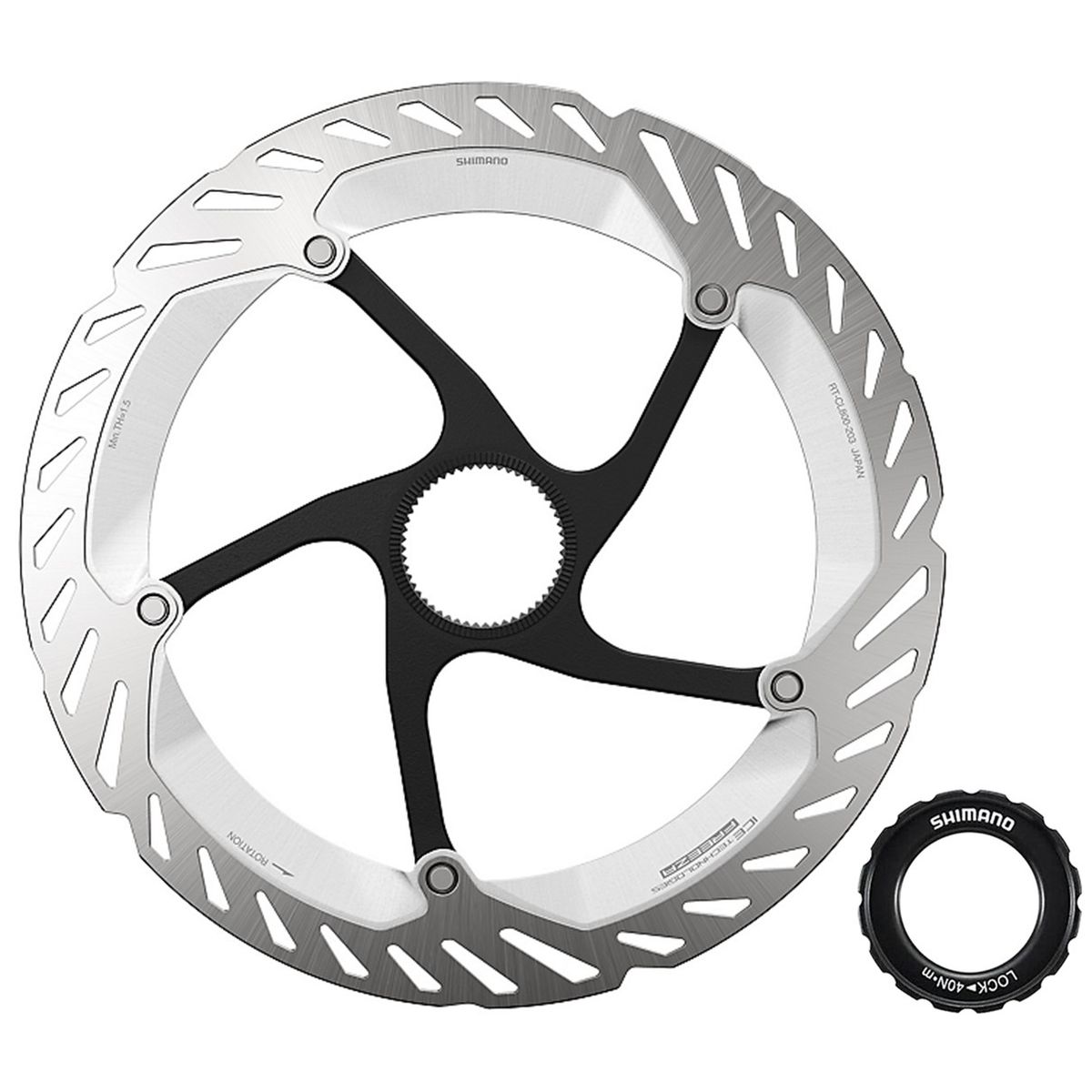 SHIMANO - Disco Rotor Shimano Cl800 203mm Freno Center Lock