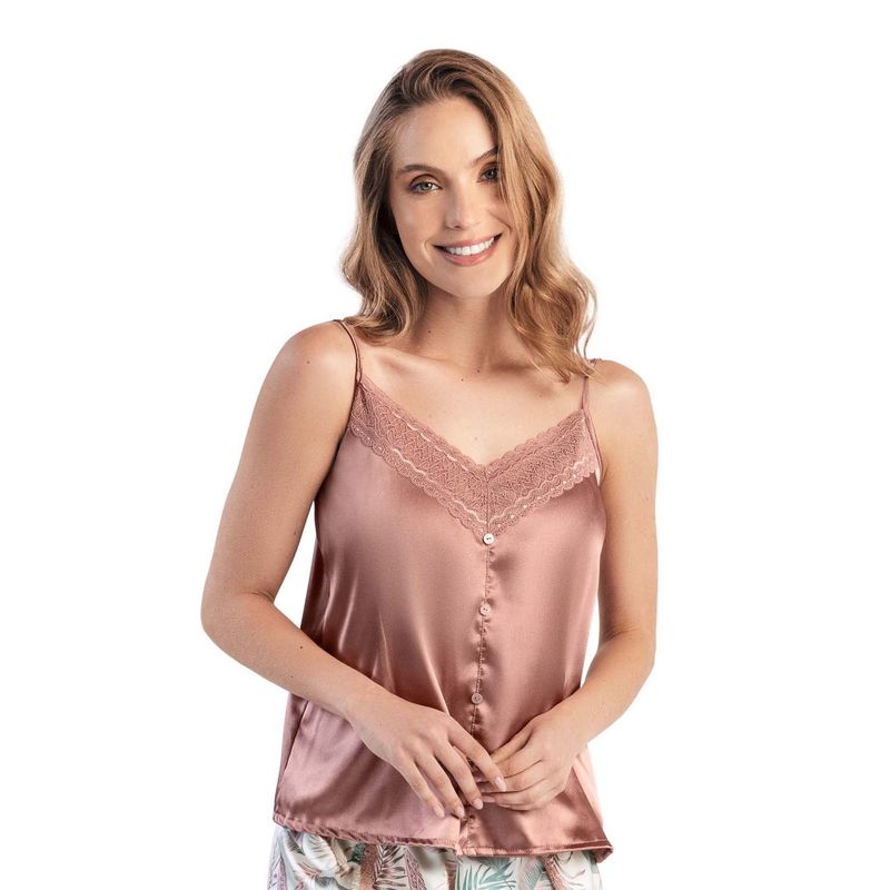 LAURA - Camisa Pijama Tiras Satín Laura