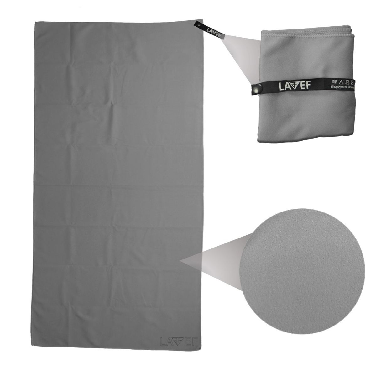 LAVEF - Toalla Microfibra Lavef Secado Rápido Para Deporte Y Viajes