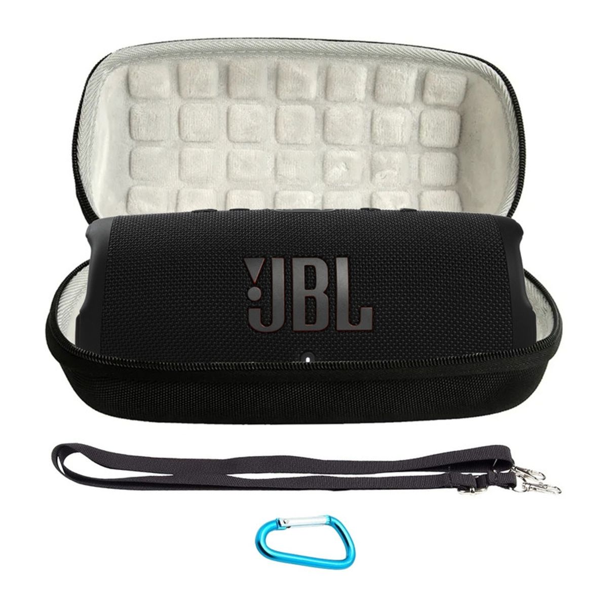 GENERICO - Estuche compatible con JBL Charge 5 Rígido Impermeable con Correa