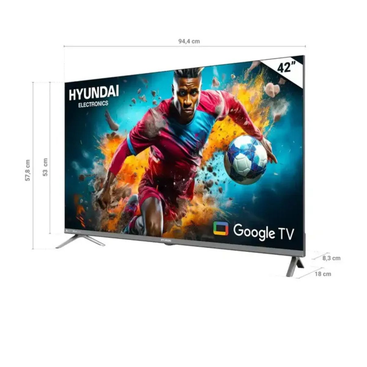 HYUNDAI - Televisor 42"Pulgadas Hyundai FHD LED Smart TV Google