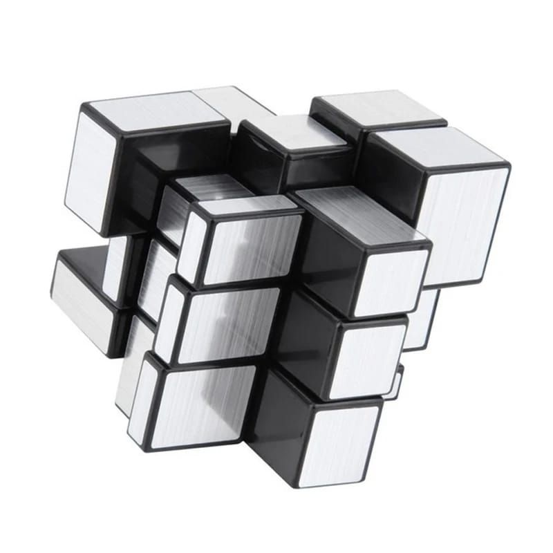 MOYU - Cubo Rubik 3x3 Moyu Mirror Espejo Plateado