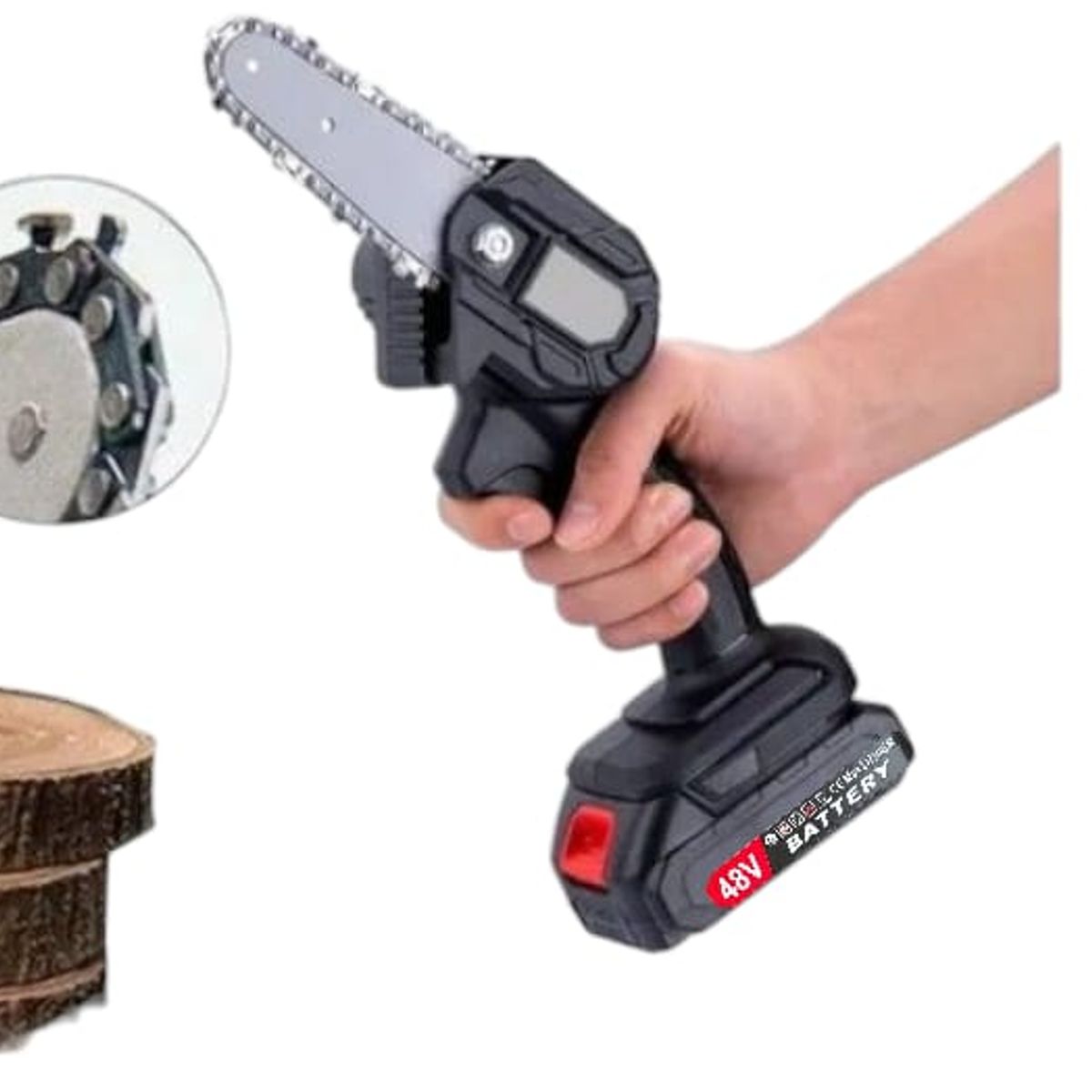 INFANTILES CAJUROMIX - Motosierra Eléctrica Inalámbrica 48V con Maletín