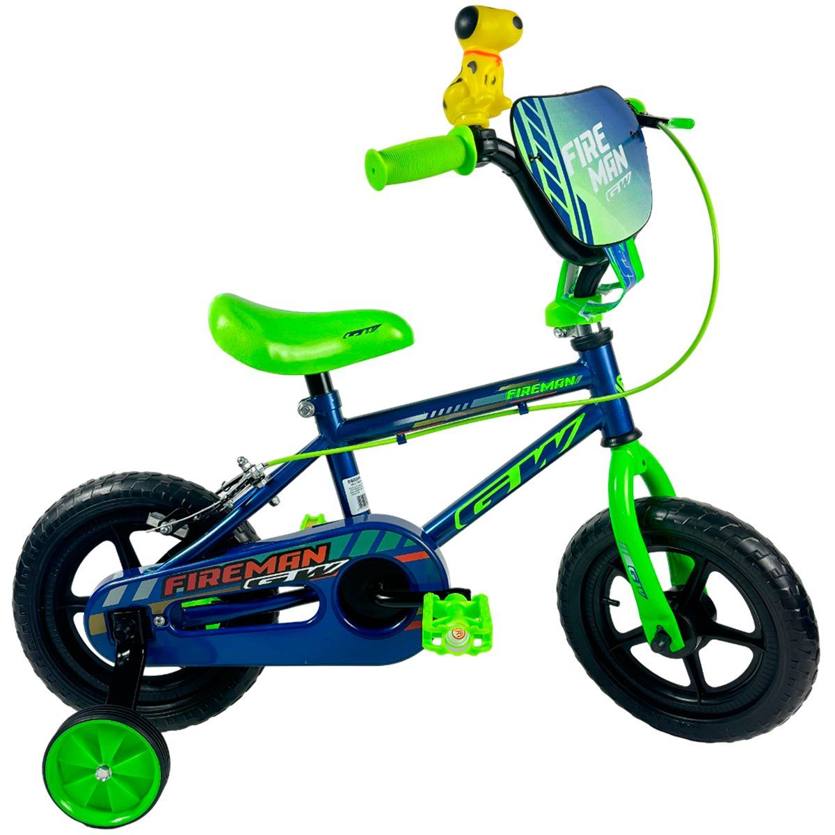 GW - Bicicleta Bmx Niño Rin 12 Gw Fireman Ruedas Auxiliares