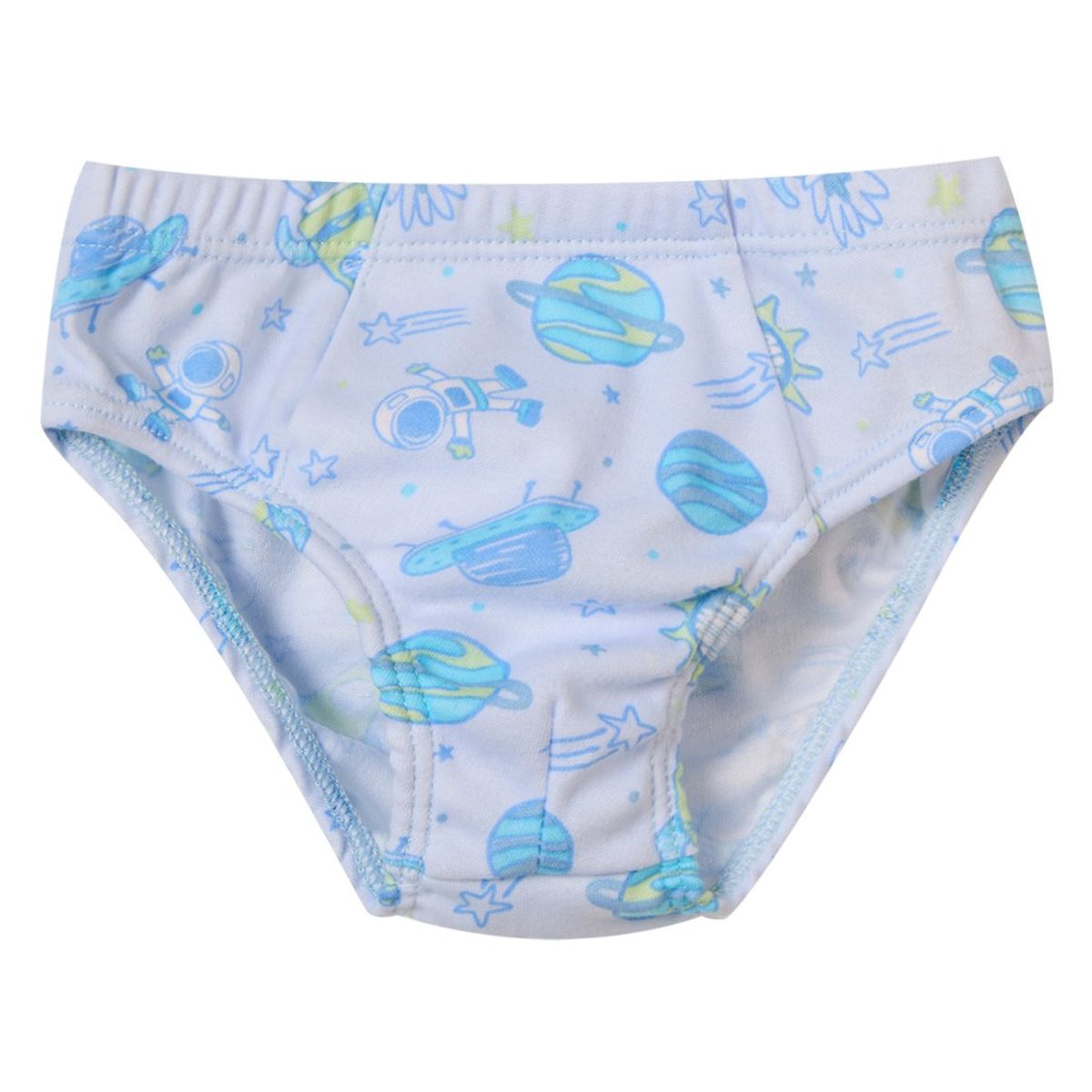 SANTANA - Pantaloncillo Niño Estampado Azul Pálido