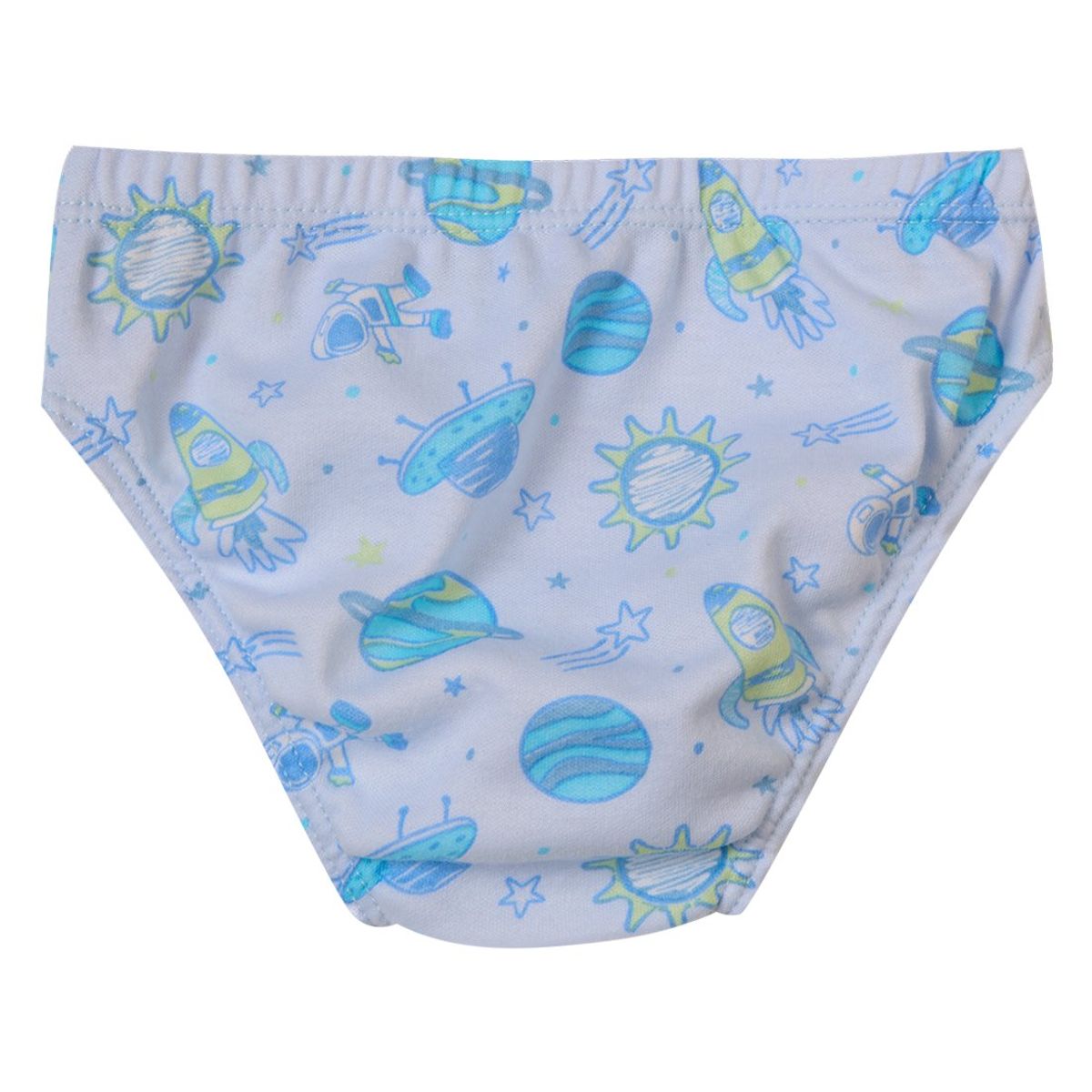 SANTANA - Pantaloncillo Niño Estampado Azul Pálido