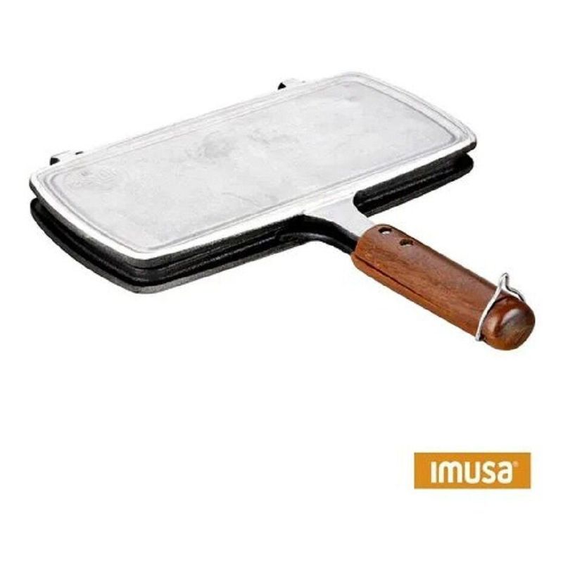 IMUSA - Sanduchera Doble Mango Madera - Marca Imusa