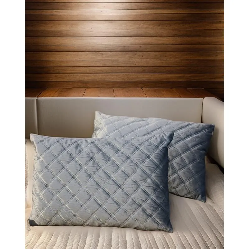 GENERICO - Protector de almohada acolchada Setx2 Color Gris 50x70