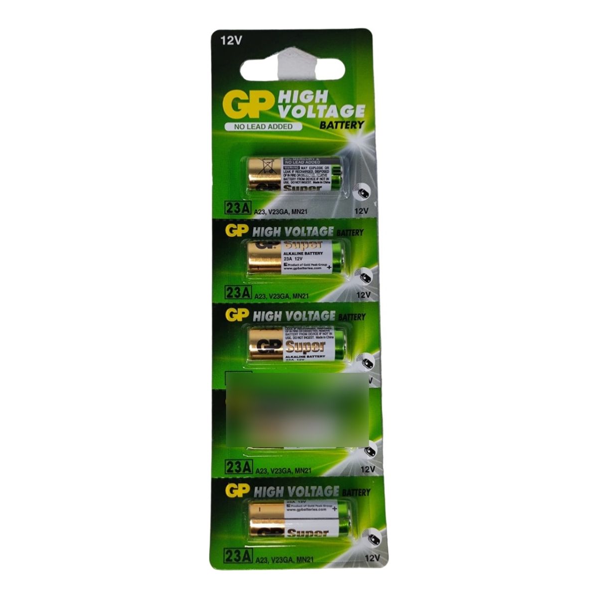 GP - Pila Bateria 23 A Blister X5 Alcalina Control Alarma Carro