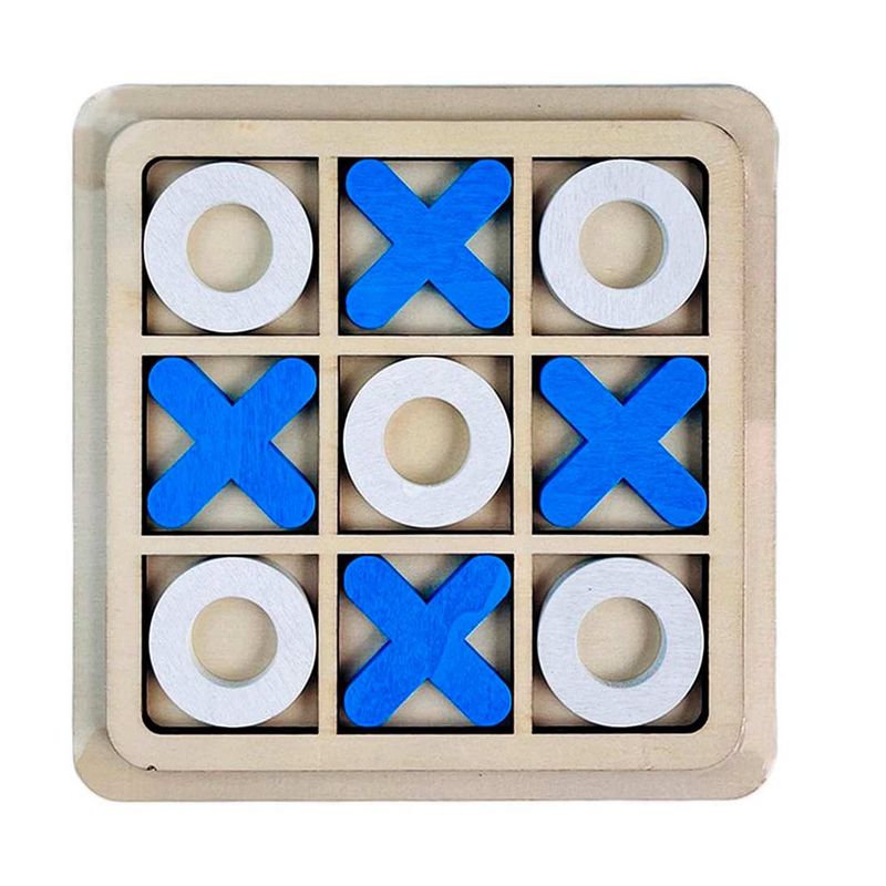 GENERICO - Juego De Mesa Madera Triqui Azul Didactico Interactivo