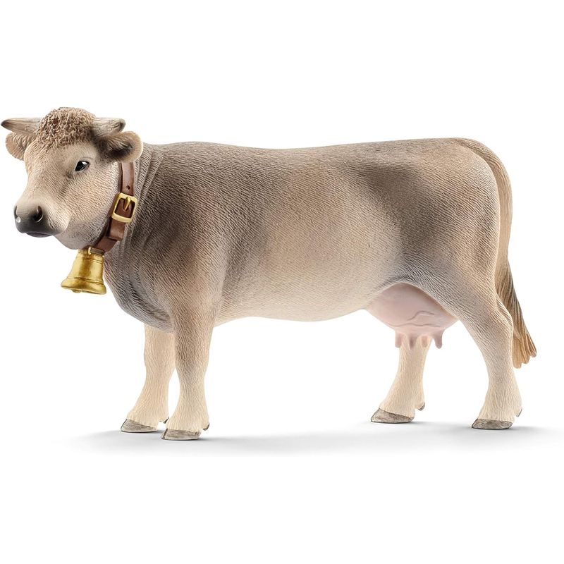 JUGANDO Y EDUCANDO - Figuras Animales Vaca Braunvieh Pintada A Mano Schleich