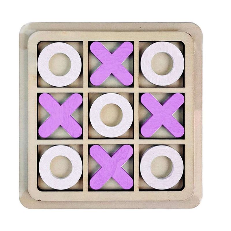GENERICO - Juego De Mesa Madera Triqui Lila Didactico Interactivo