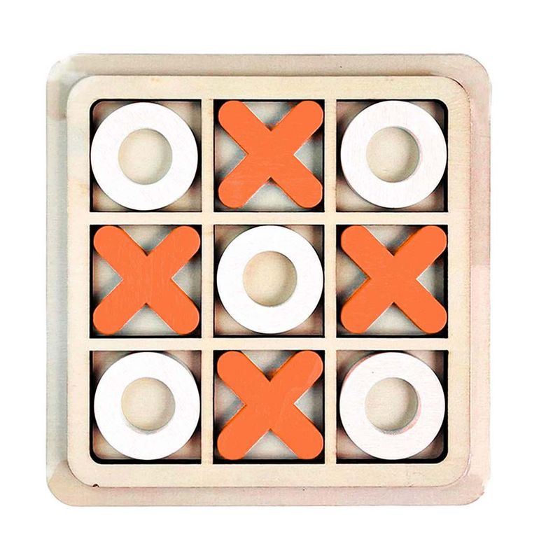 GENERICO - Juego De Mesa Madera Triqui Naranja Didactico Interactivo