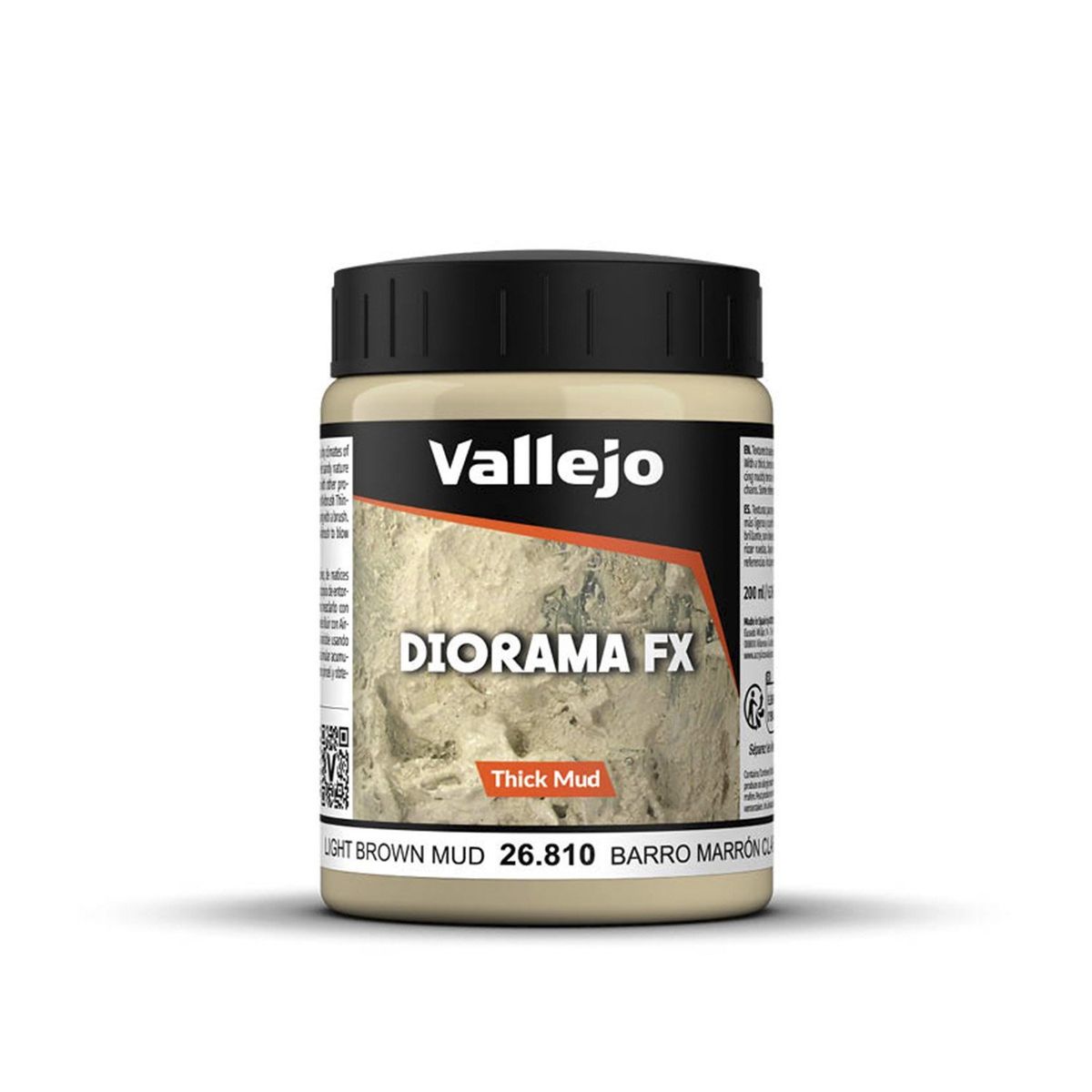 GENERICO - Diorama FX 200ml 26810 Barro Claro Denso Acrilico Vallejo