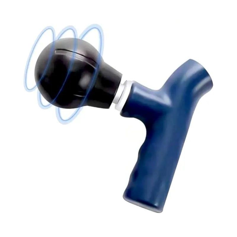 DANKI - Masajeador Corporal Mini Fascial Gun Azul Vibracion Recargable