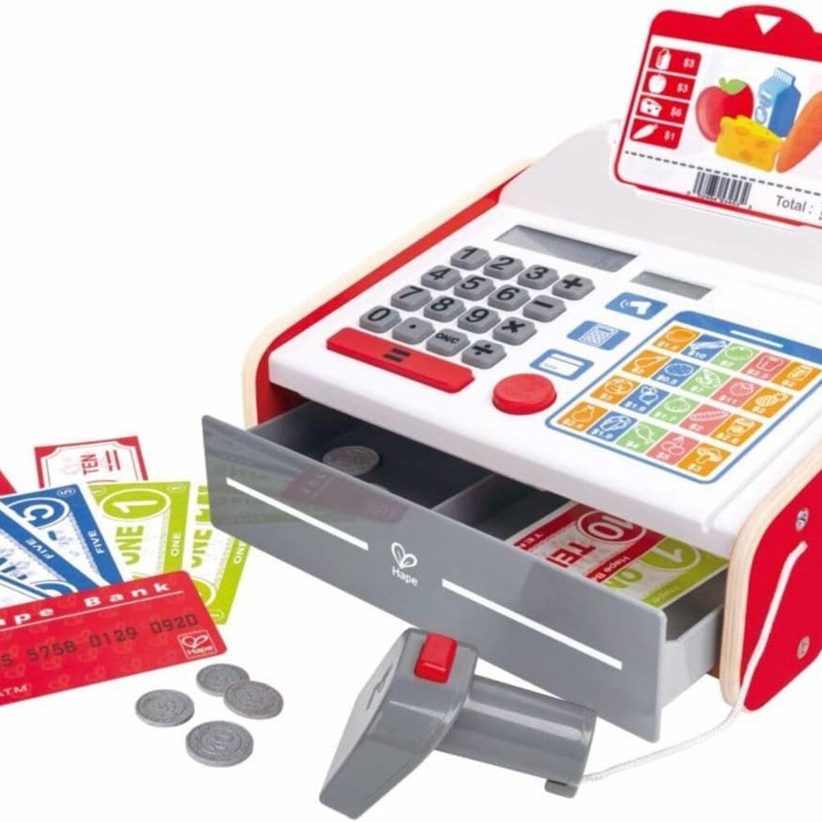 HAPE TOYS - CAJA REGISTRADORA JUGUETE INTERACTIVA - BEEP N BUY HAPE