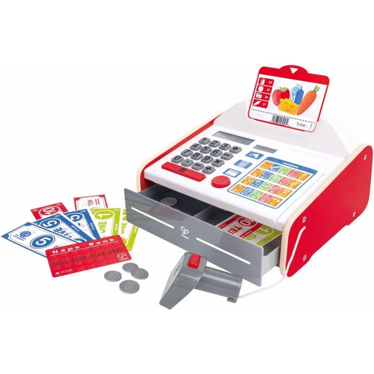HAPE TOYS - CAJA REGISTRADORA JUGUETE INTERACTIVA - BEEP N BUY HAPE