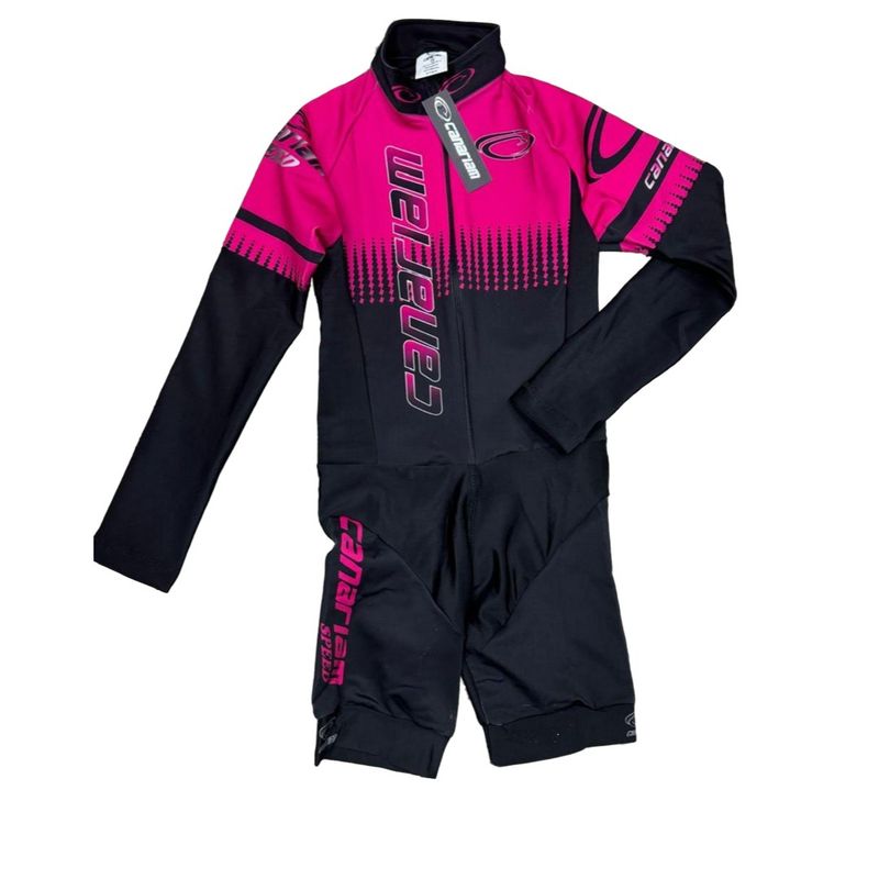 GENERICO - Uniforme Patinaje Licra Niñas color Fucsia