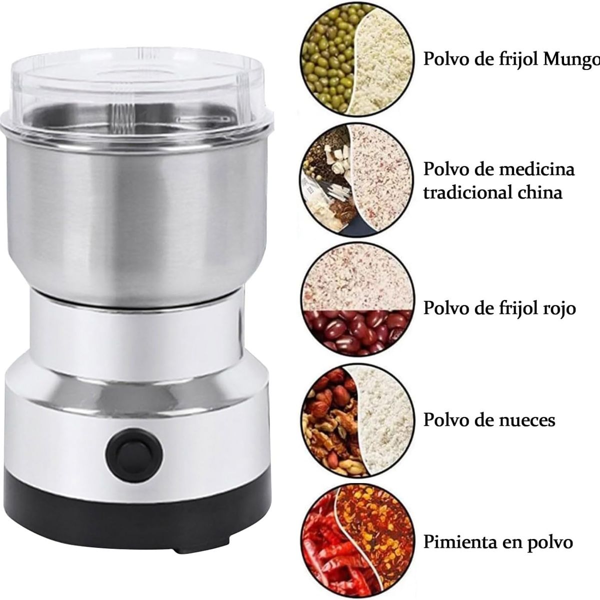 GENERICO - Molino Eléctrico Multifuncional Ideal Para Café Y Especias