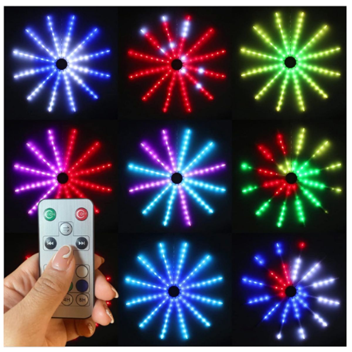 GENERICO - Luz Fuego Artificial Tornado Control 60cm Decoración Navidad