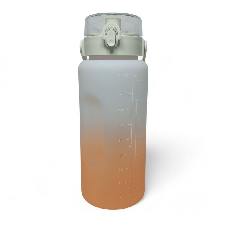 YOYOSO - TERMO PLASTICO DEGRADADO 2000ML - NARANJA DE GRADADO