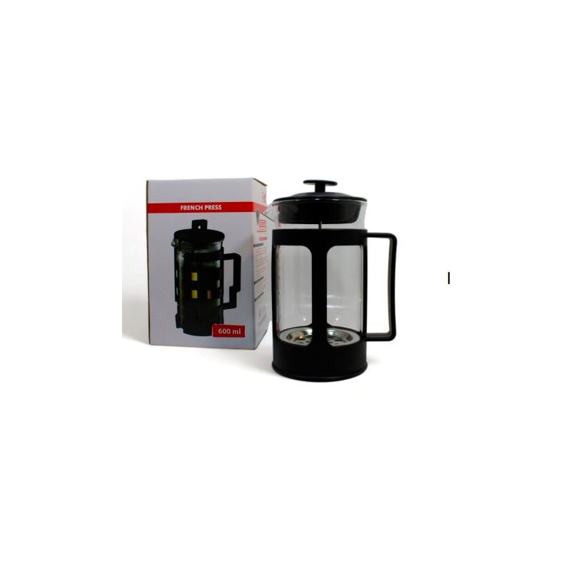 GENERICO - Cafetera Prensa Francesa En Vidrio Cafetera De Embolo 600 Ml