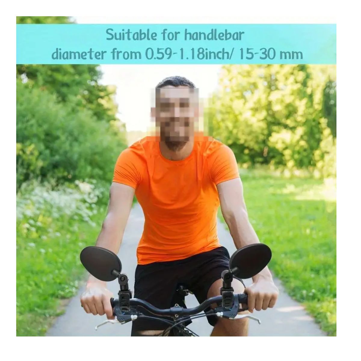 AFM - Espejo Retrovisor Convexo Ajustable Para Bicicleta